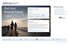 Tablet Screenshot of mydeferralselect.com